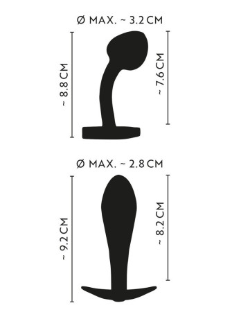 Metal Butt Plug Set in Rainbow Colours